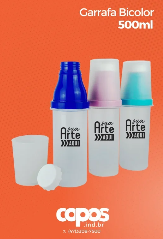 Garrafa Bicolor 500ml