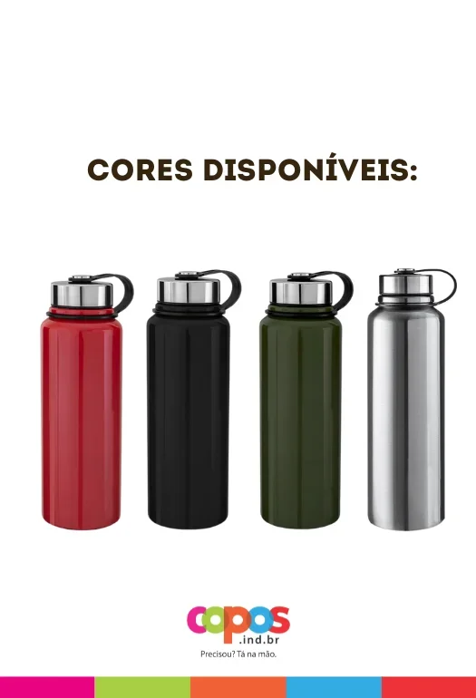 Garrafa Inox Colorida