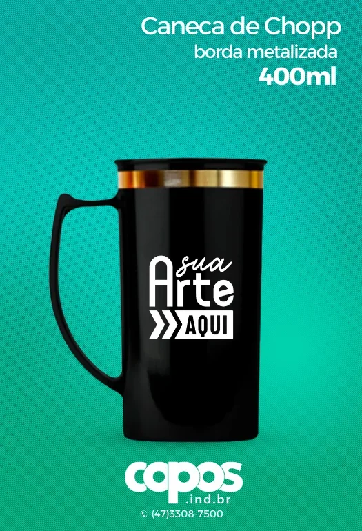 Caneca de Chopp com Borda