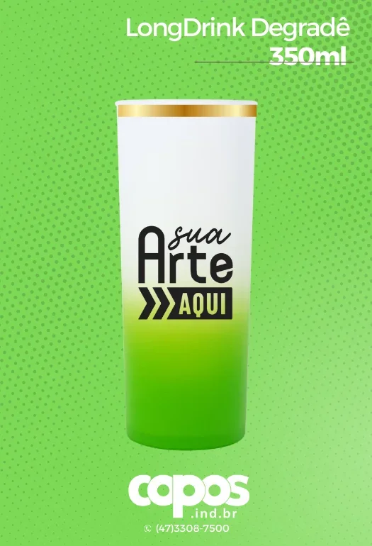 Long Drink com borda metalizada